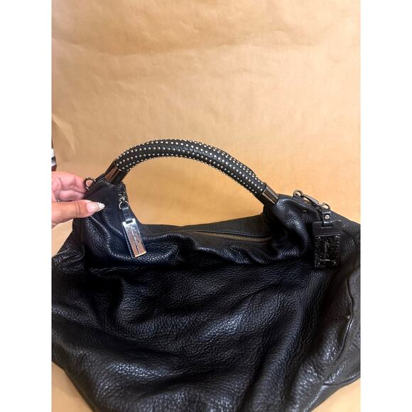 Kenneth Cole New York Leather Black Hobo Handbag - Picture 9 of 9